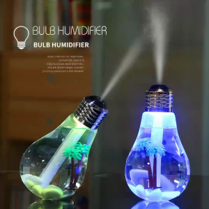 Silent USB Bedside Humidifier 400ml Aroma Essential Oil Diffuser with Soothing 7-Color Night Light Dry Air Relief