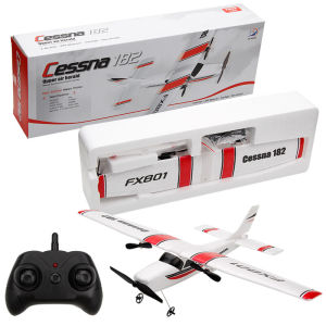 Rc Plane Fx801 Remote Control Aircraft Cessna 182 Fixed Wing Remote Control Foam Aircraft Model Toy Glider ChildrenS Gift