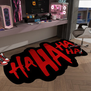 VIKAMA Trendy Alien HAHA Carpet Female Bedroom Dormitory Bedside Esports Room Decorative Floor Mat