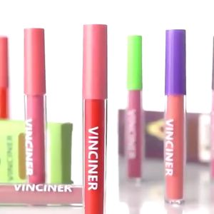 3Pcs Lipstick Set Velvet Matte Lip Glaze Set Long Lasting Waterproof Liquid Mist Lipstick Lip Gloss Set Non-stick Cup