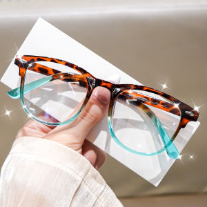 cabecade | Anti Blue Light Eyewear Women Gradient Tortoise Eyeglasses Retro Round Computer Eyewear Vintage Daily Fashion Glasses