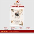 KALIGRAFI NAMA CUSTOM WEDDING | FIGURA A4 FIBER | KADO WEDDING PERNIKAHAN. 