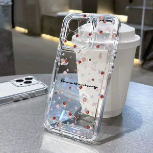 Mini Flower Phone Case For iPhone 17 Pro Max Air Cases iPhone 16 15 11 12 13 14 Pro Max XR XS Max X Soft Shockproof Clear Cover