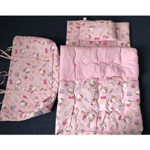 Baby Four-Piece Quilt Set Child Pillow Core Baby Mattress Storage Bag Newborn Kindergarten Supplies Polyester Fiber Filling