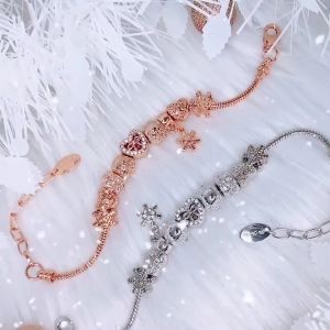 Her Jewellery Feliz Charm Bracelet - Luxury Crystal Embellishments plated with 18K Gold