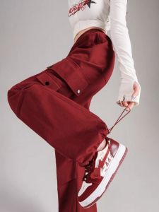 American Style Wide Leg Workwear Pants Womens Spring Autumn Loose Trousers Mountain Climbing Casual Sports Pants