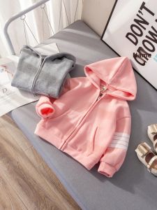New Hooded Zip-Up Sporty Leisure Girls Sweatshirt