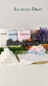 100% Bamboo Baby Washcloth 6in1 Set Super Soft Baby Handkerchief Face Wash cloth Set