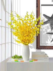 Luxury Living Room Table Decorations Silk Orchid Flowers Artificial Spring Flowers Home Decorative Accessories Tabletop Ornaments