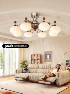 HUIPU ZHAOMING | New Vintage Eye-care Ceiling Fan Light Variable-speed Silent