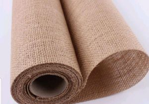 kain guni decor T116  48cm lebar x 4.5 metre panjang dalam 1 gulung kaim Rami fabric  jute fabric natural jute colour