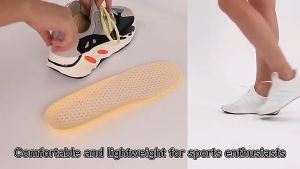 Honeycomb Sports Shoe Insoles Shock Absorbing Breathable Soft Mesh Pad