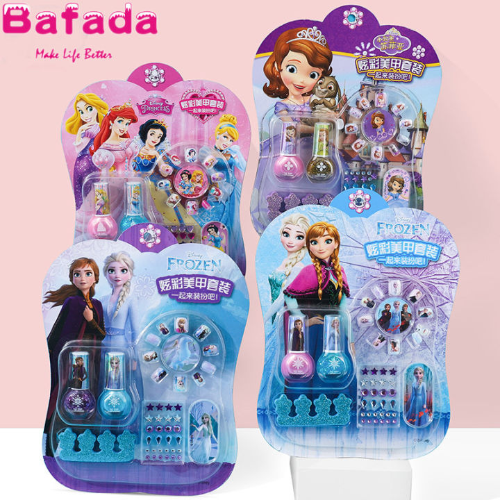 Bafada for Disneys Frozen nail-polish setgirl play house makeup