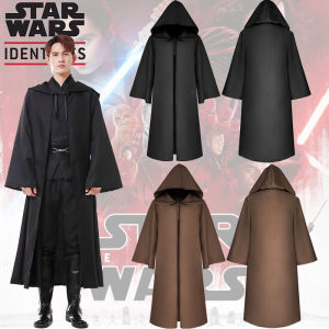 SY1 Star Wars Jedi Warrior Hooded Cloak Cape Adult Kids Luke Skywalker Cloak Robe Coat Halloween Cosplay Costume