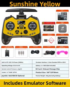 Bee-themed T-Pro RC Controller 2.4G Small Size ELRS FPV Hall Joystick