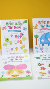 Sách Bóc dán tư duy cho bé từ 3 tuổi - Số đếm hình dạng phân chia.../ Bộ 4 cuốn/ lẻ tùy chọn - Đinh Tị
