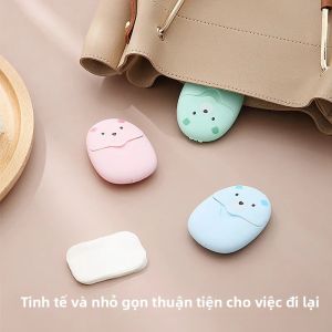 Giấy Xà Phòng Du Lịch Tiện Dụng Lá Xà Phòng Rửa Tay Dùng Ngoài Trời Giải Pháp Vệ Sinh Di Động Thân Thiện Với Sinh Viên