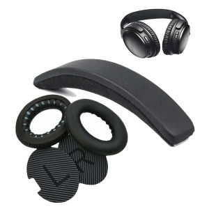 Replacement Ear Pads for Bose QC2 QC15 QC25 QC35 QuietComfort QC 25 35 Headphones Memory Foam Ear Cushions Headband High Quality