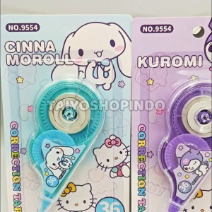 TAIYO Correction Tape 36 Medium Karakter Sanrio Animal Baby Three Capybara Tipe X Stationery Anak