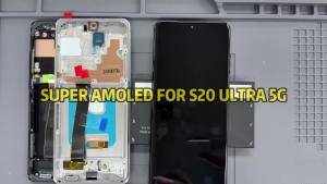 AMOLED S20 Ultra Screen Assembly for Samsung S20 Ultra 5G G988 G988U Lcd Display Digital Touch Screen with Frame