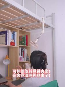 Quạt Để Bàn Kẹp Eary 3000mAh Sạc USB Êm Ái 3 Tốc Độ Điều Chỉnh Di Động Dùng Cho Văn Phòng Phòng Ngủ Bàn Làm Việc