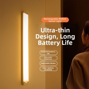 LED Intelligent Human Induction Wireless Magnetic Slim Bar Night Light