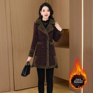 MAIMEI | Faux Fur Lined Wool Coat