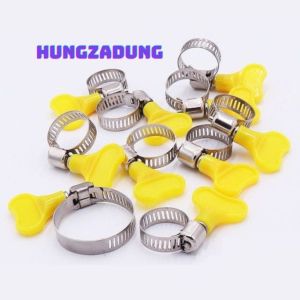 Đai Siết Inox 301 Cổ Dê Giá Sỉ Đai Siết Ổng Nước Cổ Dê Dây Ga Bằng Inox Có Tay Vặn Bằng Nhựa Đủ size. Hungzadung
