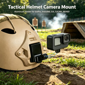 Aluminum Alloy Tactical Helmet Mount for GoPro Hero 13 12 11 10 9 Quick Release Action Camera Base for Fast Helmet POV Shooting