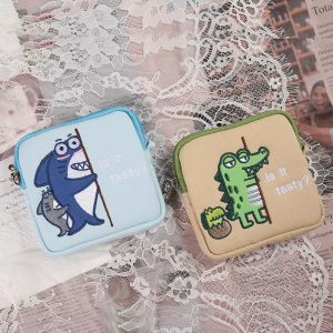 Portable Large Capacity Sanitary Napkin Bag New Cute Funny Mini Package Menstrual Hygiene Cotton Storage Bag for Outdoor Play