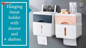 Oxihom Kotak Tempat Tisu Laci Plastik Tempat Tissue Storage Drawer HP Smartphone Holder