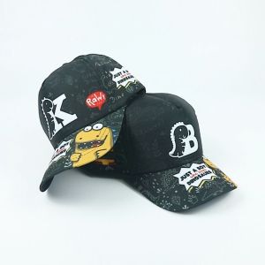 Topi Baseball Fullprint Alphabet Dino A-Z
