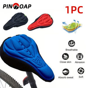 PINMOAP Thickened Foam Cover For Bicycle Seat Cushion Comfortable And Breathable Mountain Bike Seat Cushion Riding Accessories