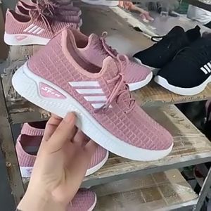 BONUS KAOS KAKI Sepatu Sneakers Garis Korea / Sepatu Sneakers Wanita Garis Korea SW05