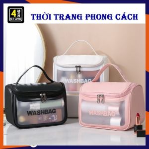 Túi Đựng Mỹ Phẩm WASHBAG Dạng Hộp Trong Suốt - Túi Đựng Đồ Trang Điểm  Mỹ Phẩm Đồ Dùng Du Lịch Chống Thấm Nước Cao Cấp