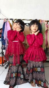 SET KEBAYA ANAK PEREMPUAN MODERN FASHION KECE TK -SD COCOK UNTUK USIA 3-14 TAHUN KEKINIAN