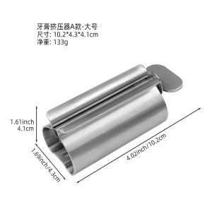 Manual Stainless Steel Toothpaste Squeezer 304 Mini Sample Cream Stick Hand Cream Washer Facial Cleanser Squeezer Household Tool