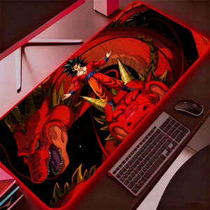 Bandai | Bàn Di Chuột Máy Tính Cao Cấp XXL Bằng Cao Su Có Đèn Nền RGB Thiết Kế Dragon Ball DBZ Dành Cho Game Thủ Kích Thước Lớn Dùng Cho Bàn Và Bàn Phím