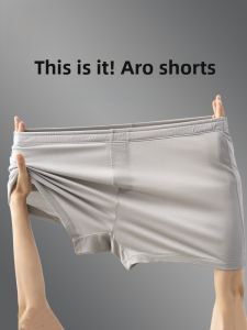 Miiow | Comfortable Mens Underwear Short Pants Home Leisure Arro Pants Four Corner Briefs Anti-Bacterial Polyester Fiber Sleepwear