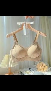 CS ผ้าฝ้ายบริสุทธิ์รูปตัววีชุดชั้นในไร้รอยต่อต่อต้านแรงโน้มถ่วงเต้านมเล็ก ny126 รองเท้าผู้หญิง เสื้อกันหนาว เสื้อใน เสื้อในผู้หญิง ชุดชั้นในหญิง