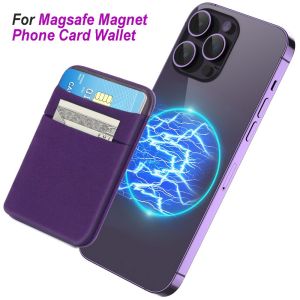DAWEIF For Magsafe Wallet Phone Card Bag Double Layer Anti-theft Mobile Phone Case High Quality Elastic Lycra Wallet Case for iPhone/Samsung Galaxy Universal