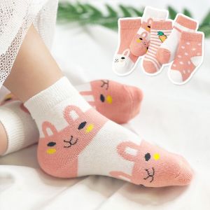 Cotton Children Socks Baby Boys Girls Spring Autumn Winter Mid-calf Thin Cute Lovely Cotton Pure Childrens Footwear