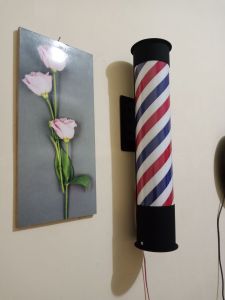 neon bok barbershop tempel dinding