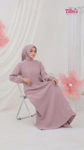 GAMIS BY NIBRAS BESTIE SERIES 8A TERBARU 2025 DRESS KEKINIAN DAILY CASUAL KONDANGAN PREMIUM TERMURAH