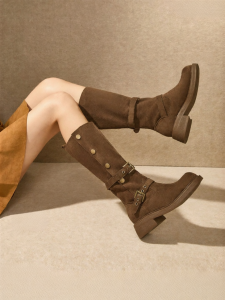 Josiny | Breathable Thick-soled Long Boots