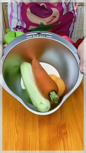 Stainless Steel Drain Basket 3 in 1 Colanders Basin Thickened Multifunctional Graters Basin Slicer Vegetable Drainage Kitch