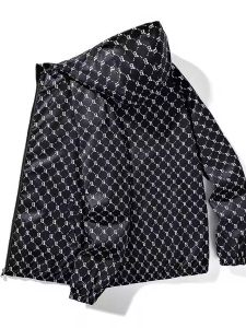 เสื้อแจ็คเก็ตมีฮู้ดบางๆ สำหรับผู้ชาย ทรงหลวมๆ สไตล์ฤดูใบไม้ผลิและฤดูใบไม้ร่วง เสื้อผ้าทำงานแบบลำลองสำหรับนักเรียน แจ็คเก็ตแบบมีฮู้ด