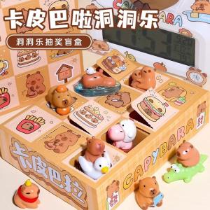 Mujie Capybara Doll Toy Birthday Gift for Girls Hanging Toy Plushie Water Opossum Plaything Childrens Desktop Game