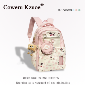 Aesthetic Cartoon Girls School Backpack Large Capacity Load Reduction