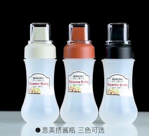 Elite Kitchen - Squeezing Sauce Bottle with Dust Cover Condiment Squeeze Bottle Sauce Squeezer Vinegar Mayonnaise Jam
